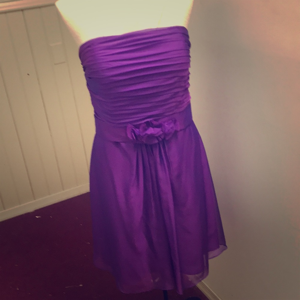 Purple chiffon dress lovely NEW